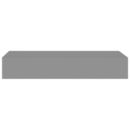 Wandschap Met Lade 60X23,5X0 Cm Mdf 1 60 x 23.5 x 10 cm Grijs