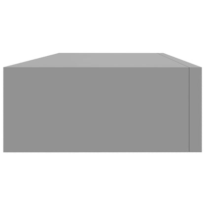 Wandschap Met Lade 60X23,5X0 Cm Mdf 1 60 x 23.5 x 10 cm Grijs