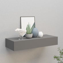 Wandschap Met Lade 60X23,5X0 Cm Mdf 1 60 x 23.5 x 10 cm Grijs