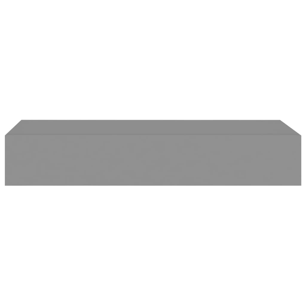 Viaxl Wandschappen Met Lade 60X3,5X10 Cm Mdf 2 60 x 23.5 x 10 cm Grijs