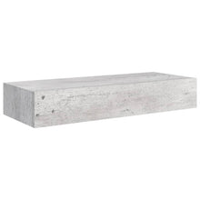 Wandschap Met Lade 60X23,5X0 Cm Mdf 1 60 x 23.5 x 10 cm Betongrijs