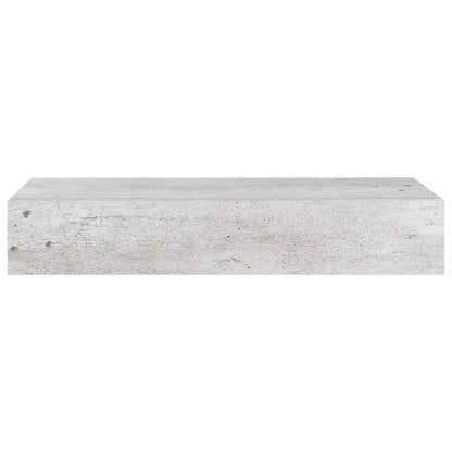 Wandschap Met Lade 60X23,5X0 Cm Mdf 1 60 x 23.5 x 10 cm Betongrijs