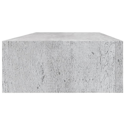 Wandschap Met Lade 60X23,5X0 Cm Mdf 1 60 x 23.5 x 10 cm Betongrijs