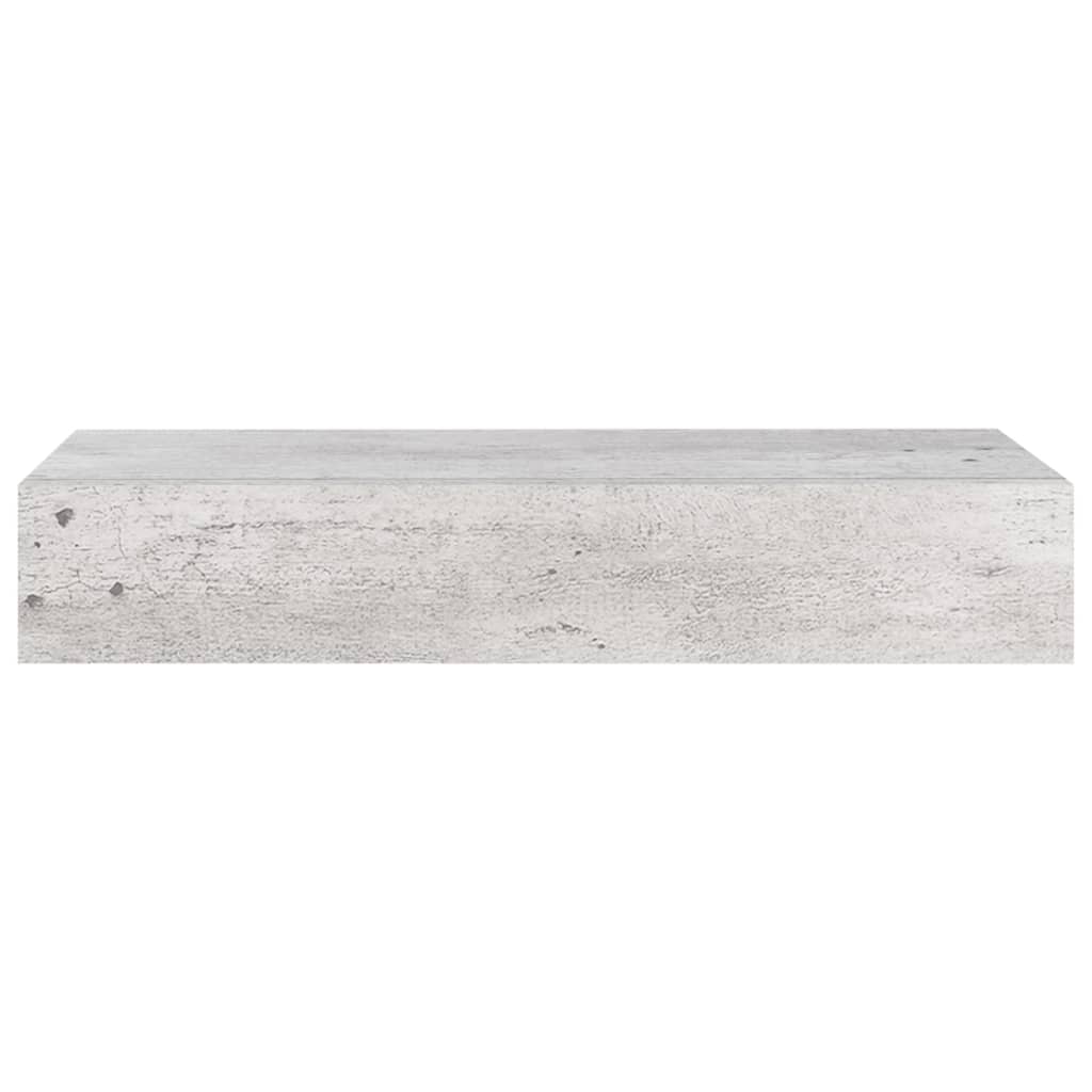 Wandschappen Met Lade 60X3,5X10 Cm Mdf 2 60 x 23.5 x 10 cm Betongrijs