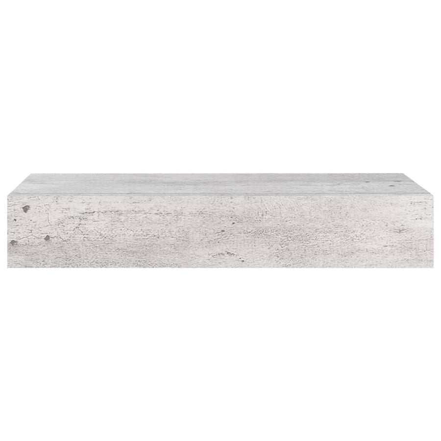Wandschappen Met Lade 60X3,5X10 Cm Mdf 2 60 x 23.5 x 10 cm Betongrijs