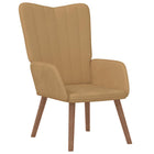 Velvet recliner brown