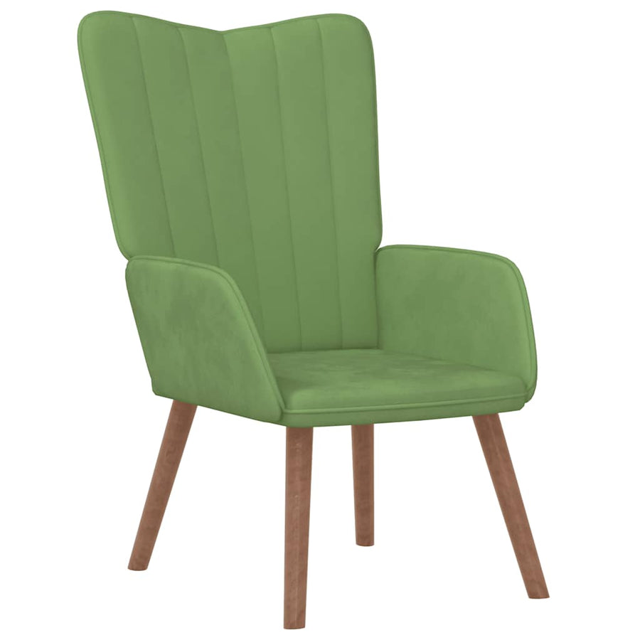 Relaxstoel Met Voetenbank Fluweel 1