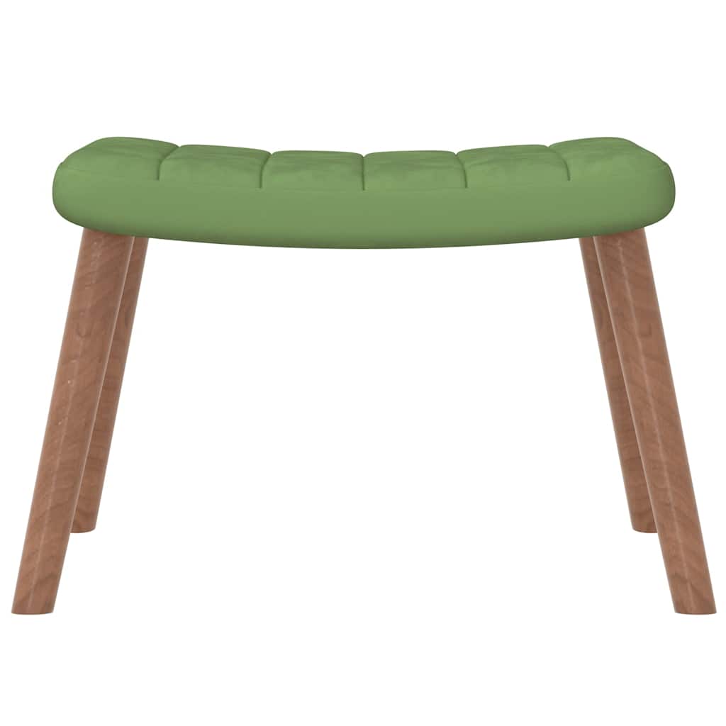 Relaxstoel Met Voetenbank Fluweel 1