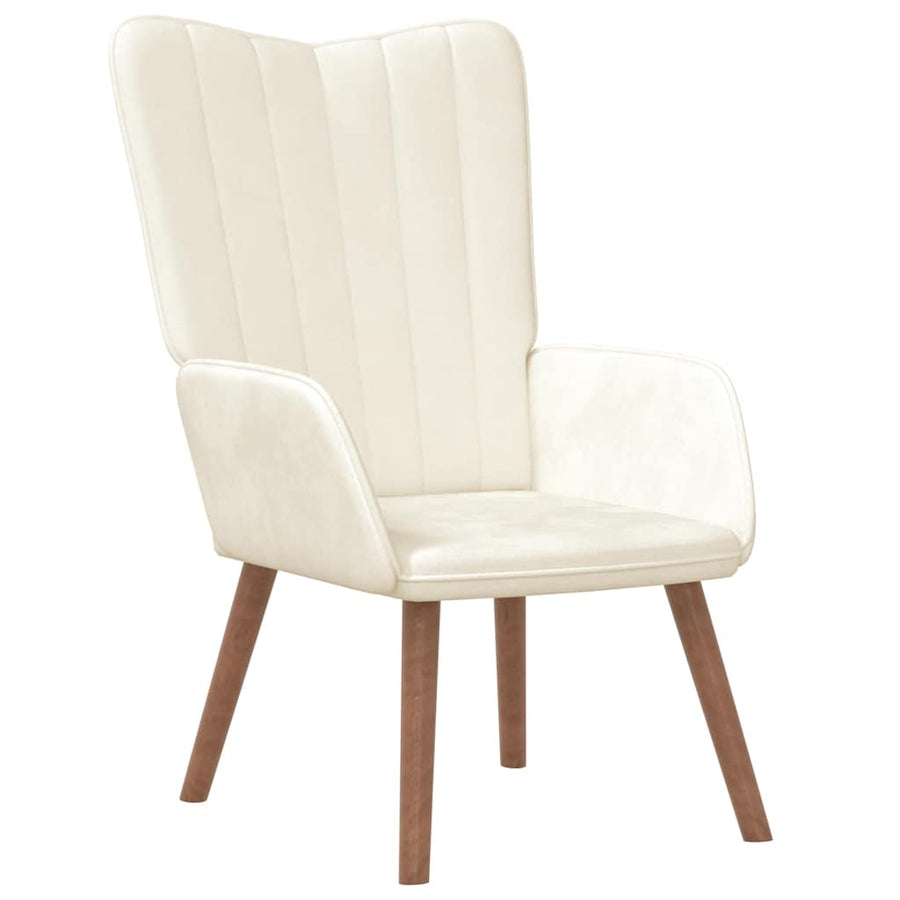 Relaxstoel Met Voetenbank Fluweel 1