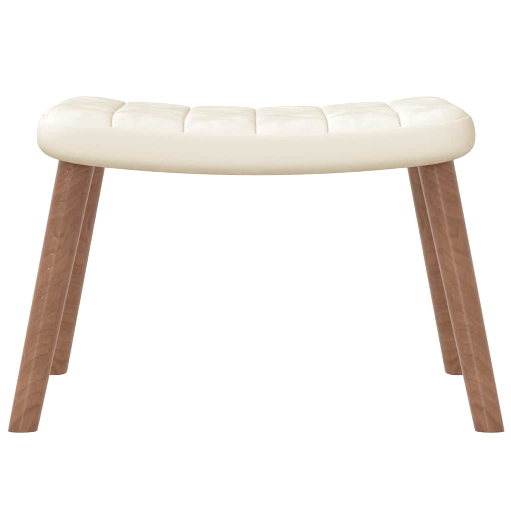 Relaxstoel Met Voetenbank Fluweel 1