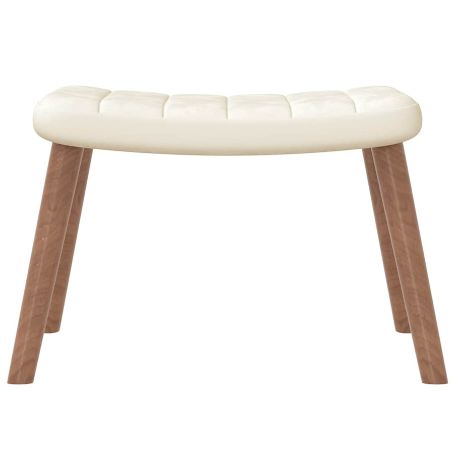 Relaxstoel Met Voetenbank Fluweel 1