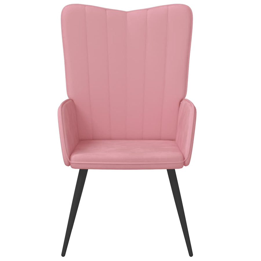 Relaxstoel Fluweel 1 Roze