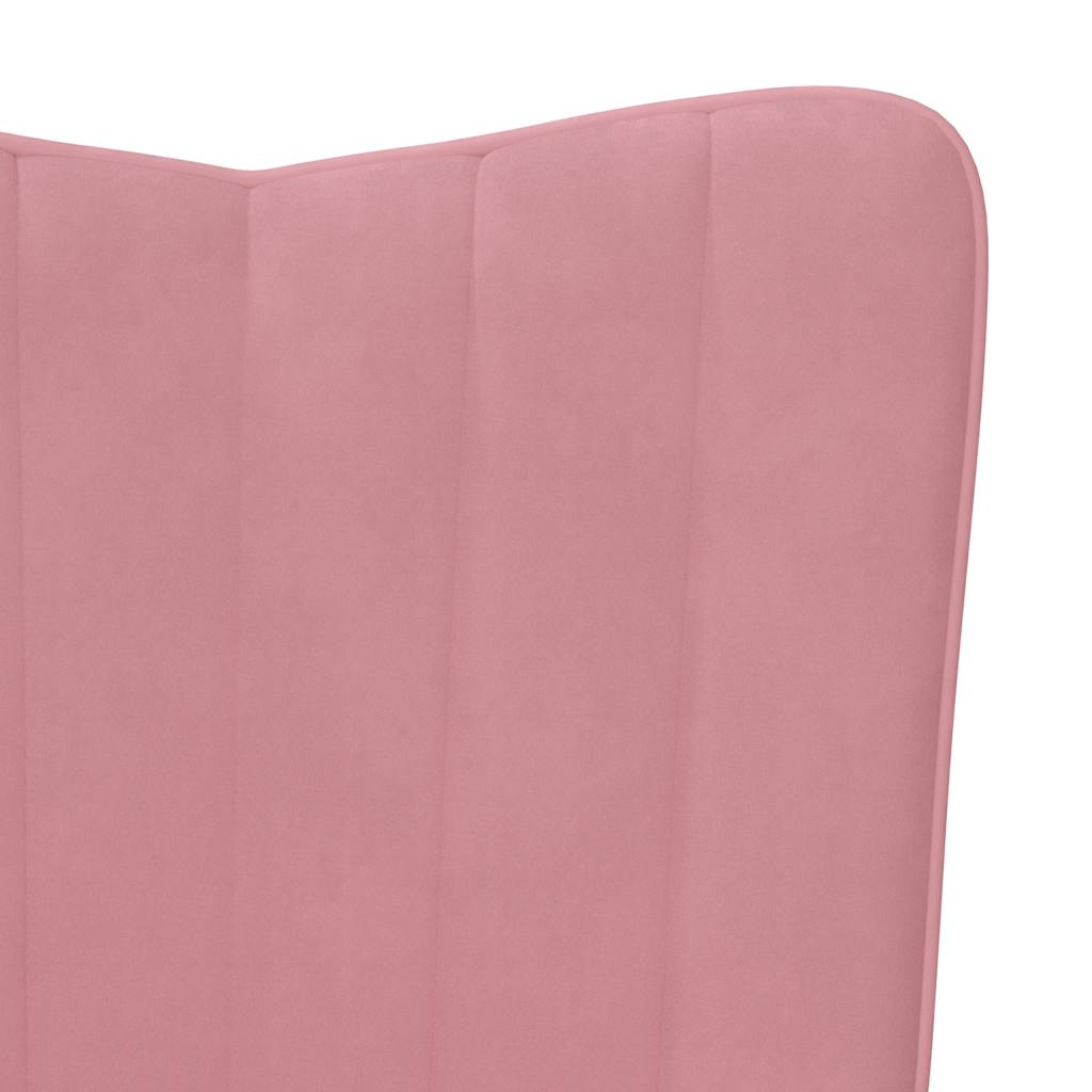 Relaxstoel Fluweel 1 Roze