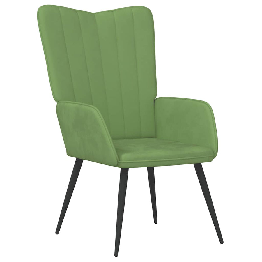 Relaxstoel Met Voetenbank Fluweel 1