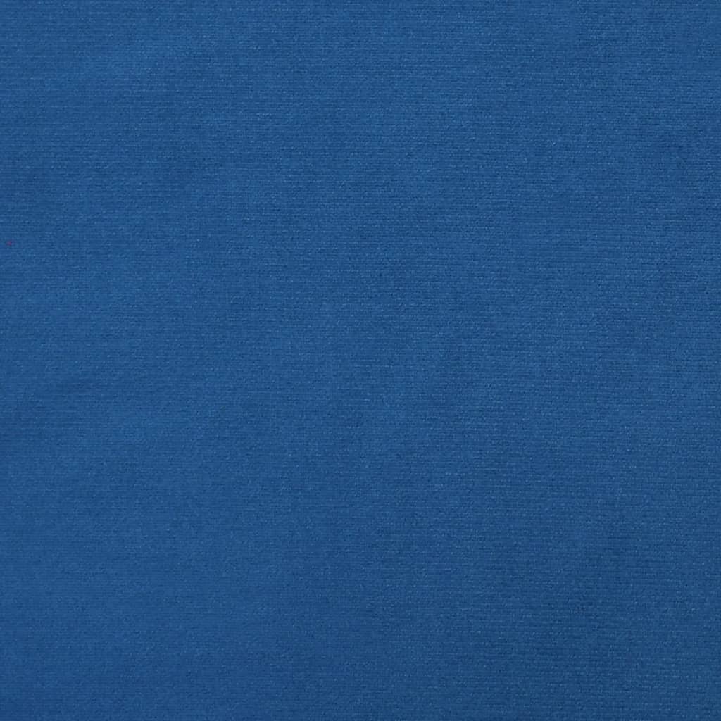 Schommelstoel fluweel blauw 1 Blauw