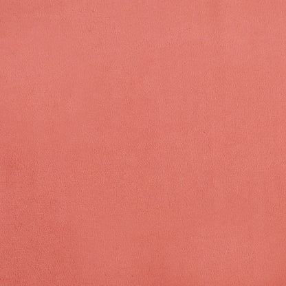 Schommelstoel met voetenbank fluweel roze 1 Roze