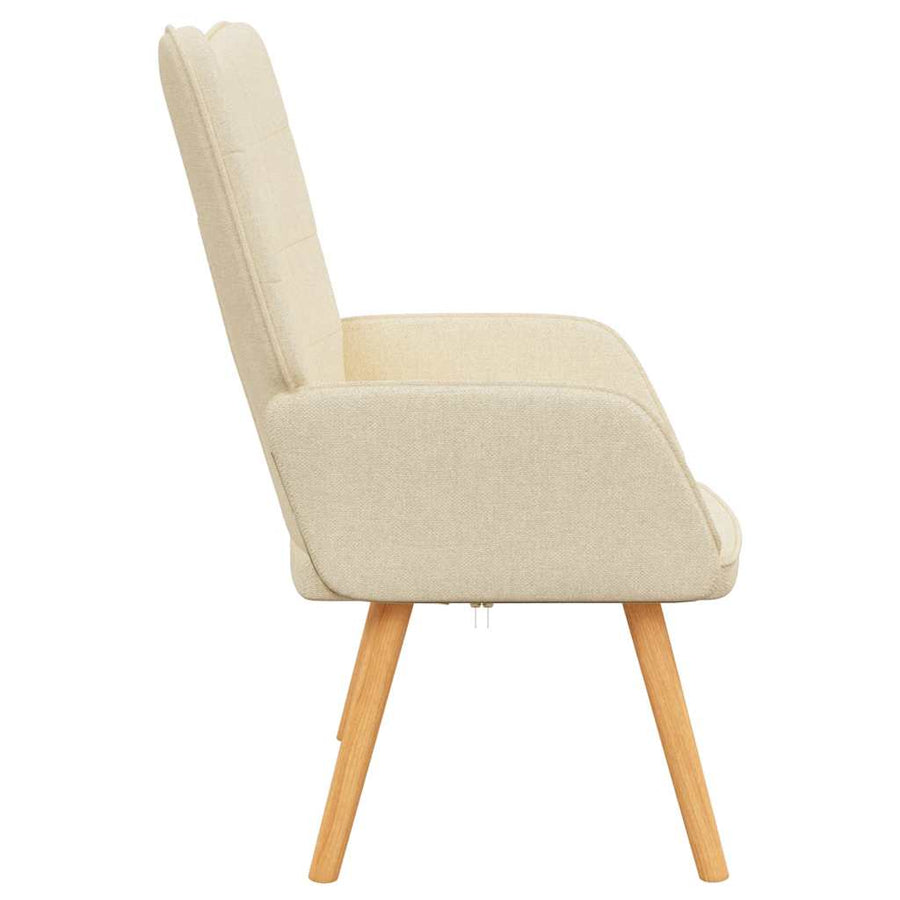 Relaxstoel Stof Kleurig 1 Crème