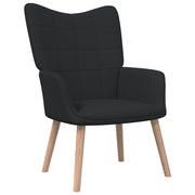 Relaxstoel stof zwart 61,5x69x95,5 cm
