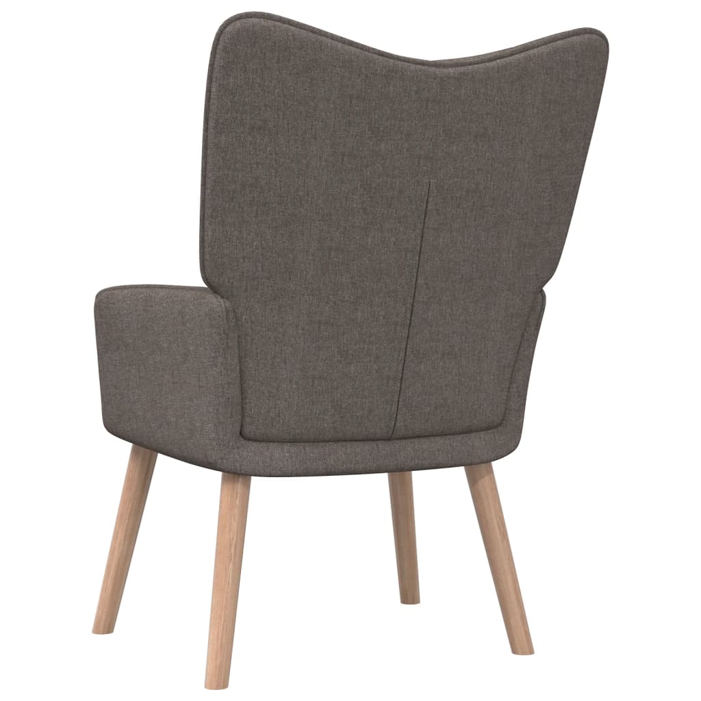 Relaxstoel Stof Taupe Zonder voetensteun