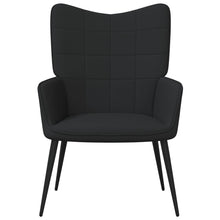 Relaxstoel Stof Zwart Zonder voetensteun