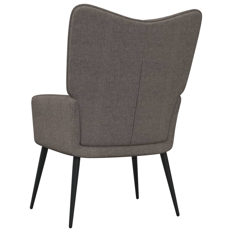 Relaxstoel Stof Taupe Zonder voetensteun