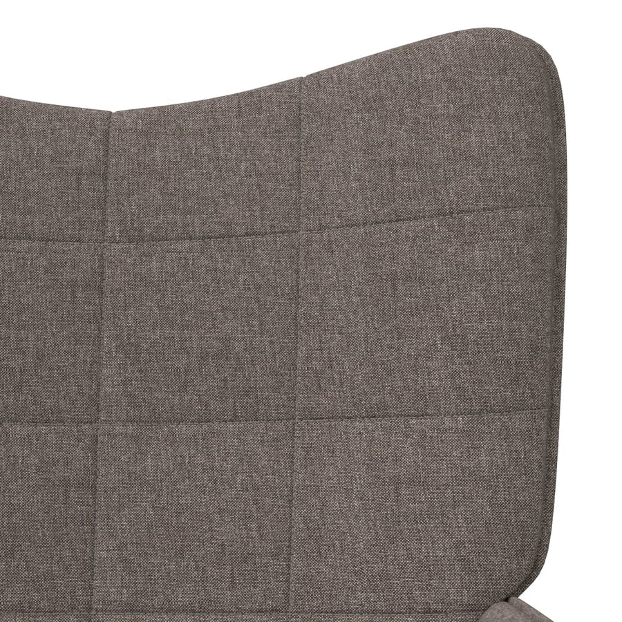 Relaxstoel Stof Taupe Zonder voetensteun