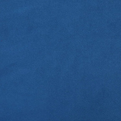 Relaxstoel Met Voetenbank Fluweel Blauw Met voetensteun