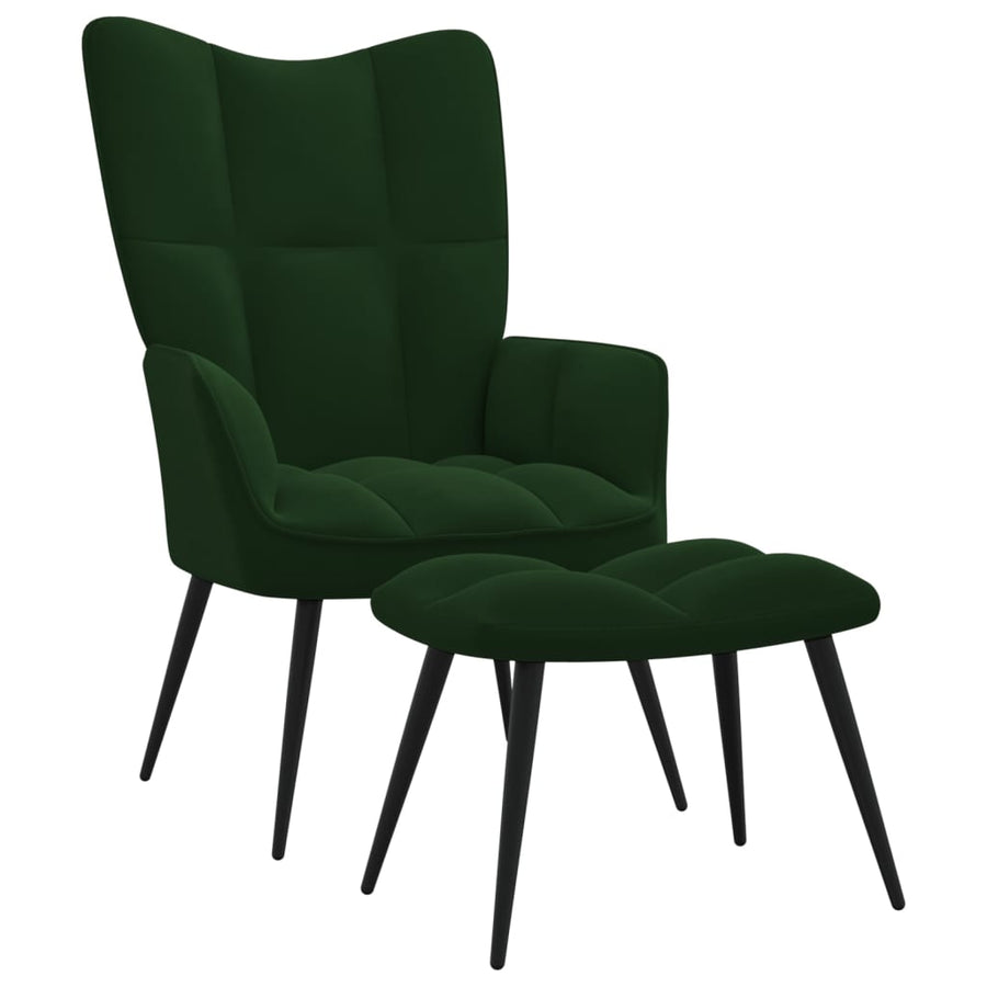 Relaxstoel Met Voetenbank Fluweel