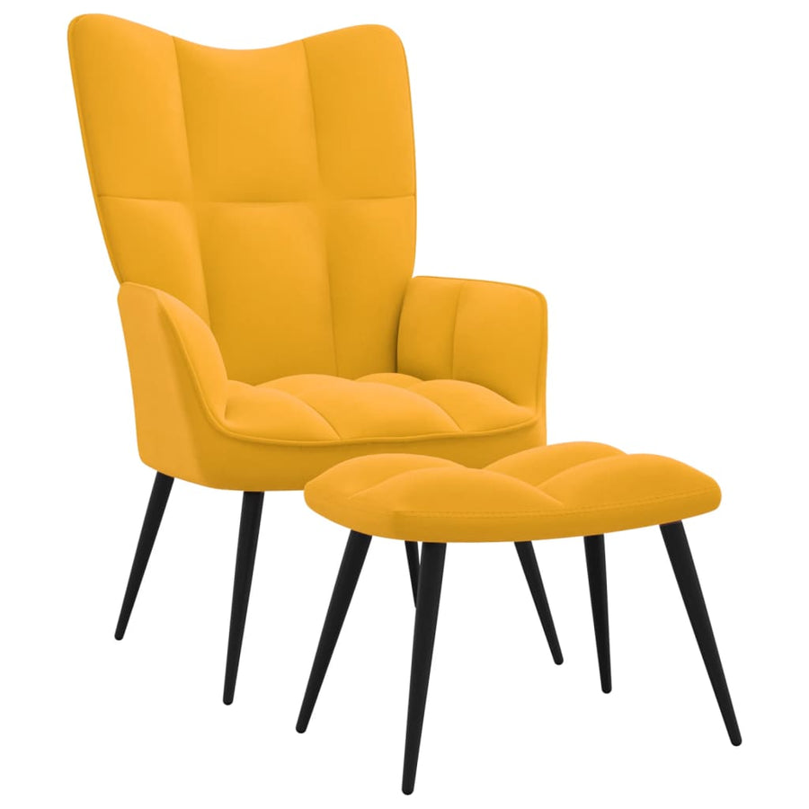 Relaxstoel Met Voetenbank Fluweel