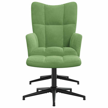 Relaxstoel Met Voetenbank Fluweel 1