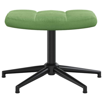 Relaxstoel Met Voetenbank Fluweel 1