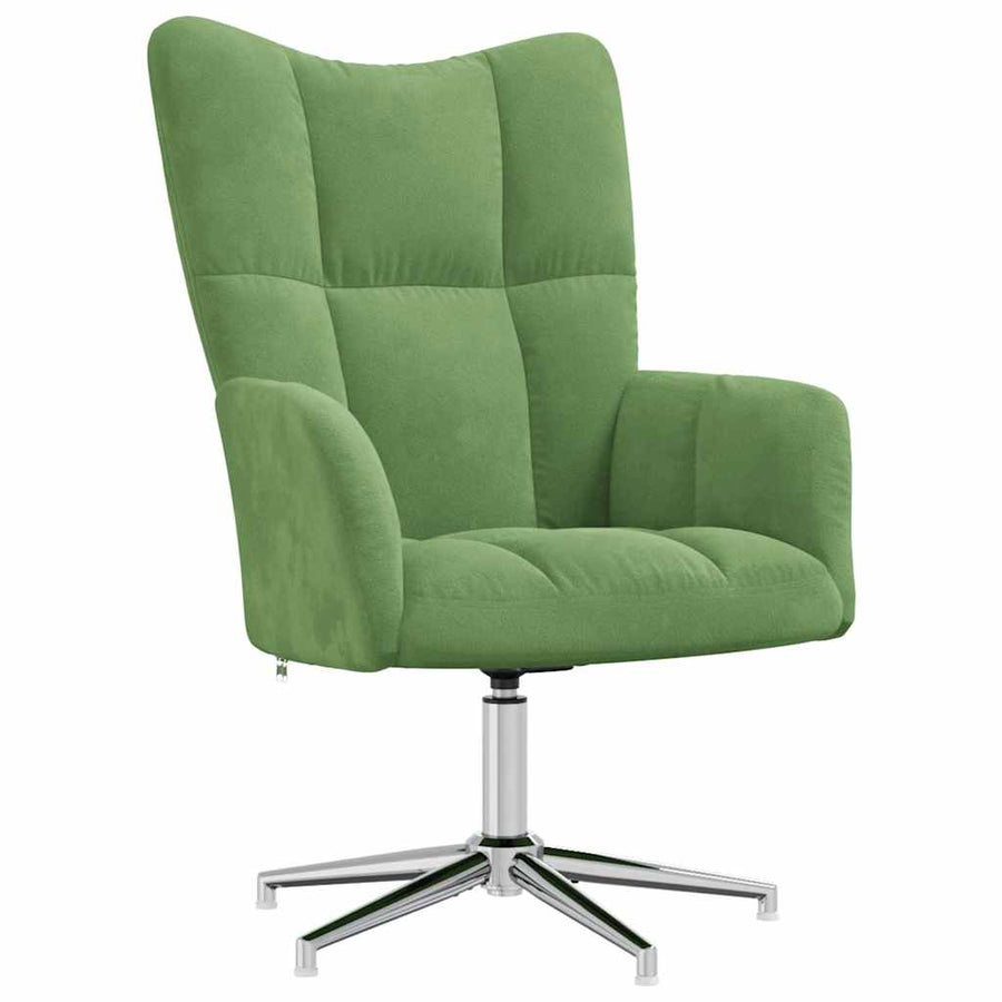 Relaxstoel Met Voetenbank Fluweel 2