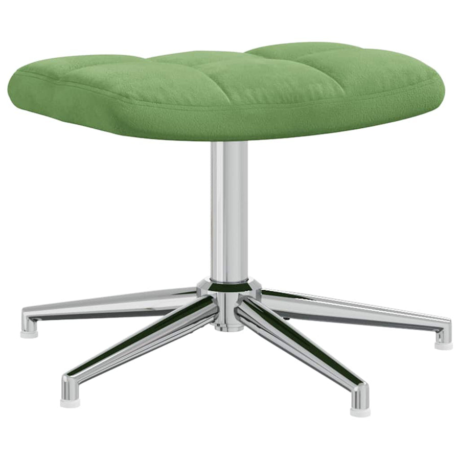 Relaxstoel Met Voetenbank Fluweel 2