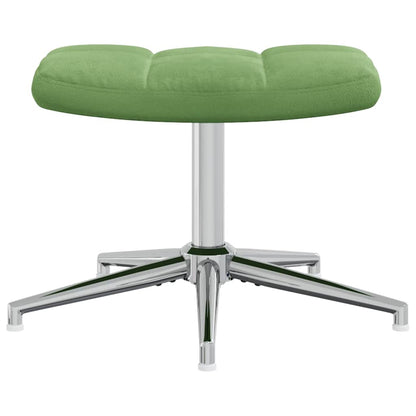 Relaxstoel Met Voetenbank Fluweel 2