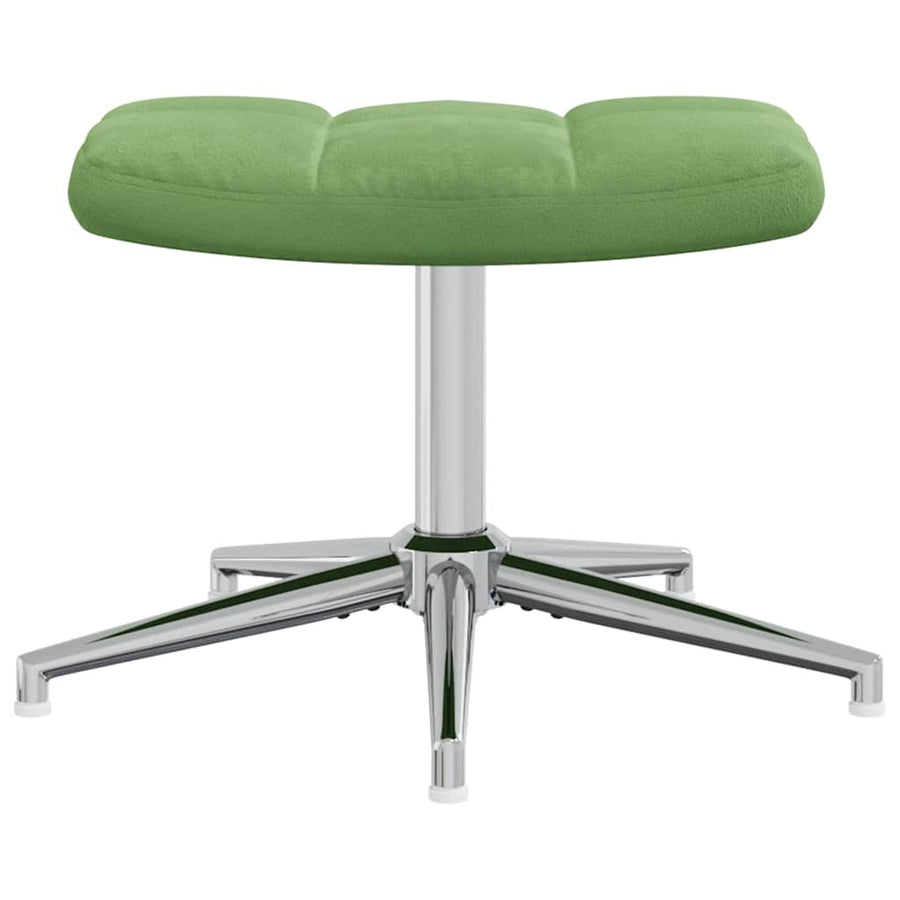 Relaxstoel Met Voetenbank Fluweel 2