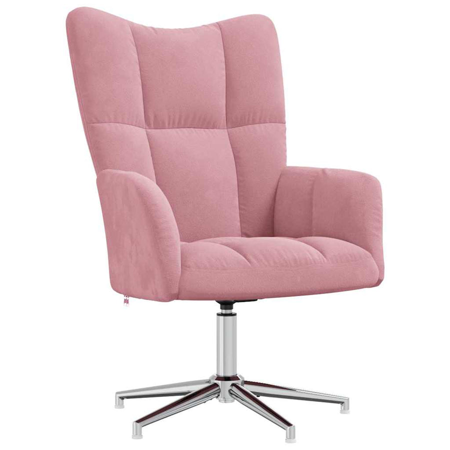 Relaxstoel Met Voetenbank Fluweel 2