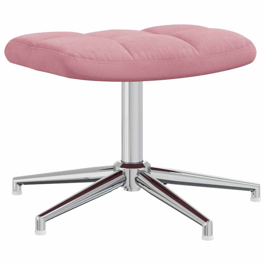 Relaxstoel Met Voetenbank Fluweel 2