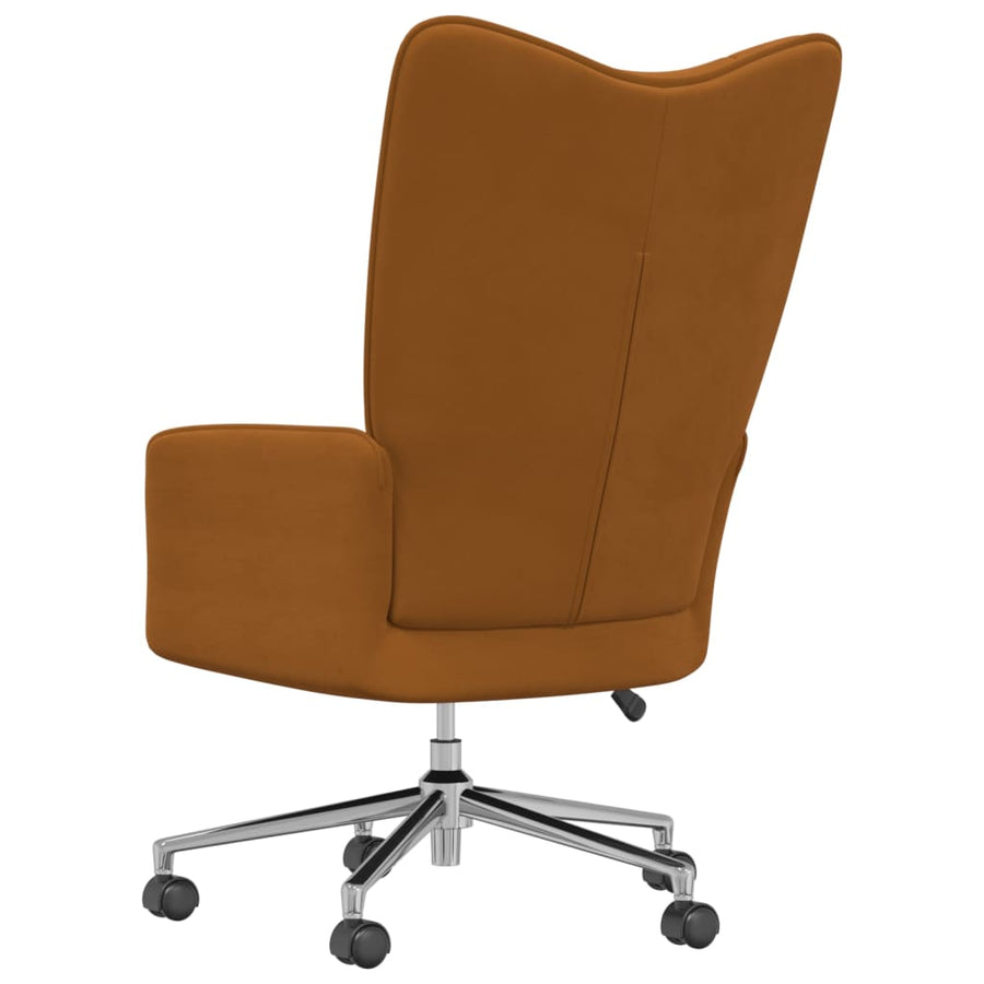 Relaxstoel Fluweel Bruin