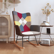 Rocking chair patchwork fabric