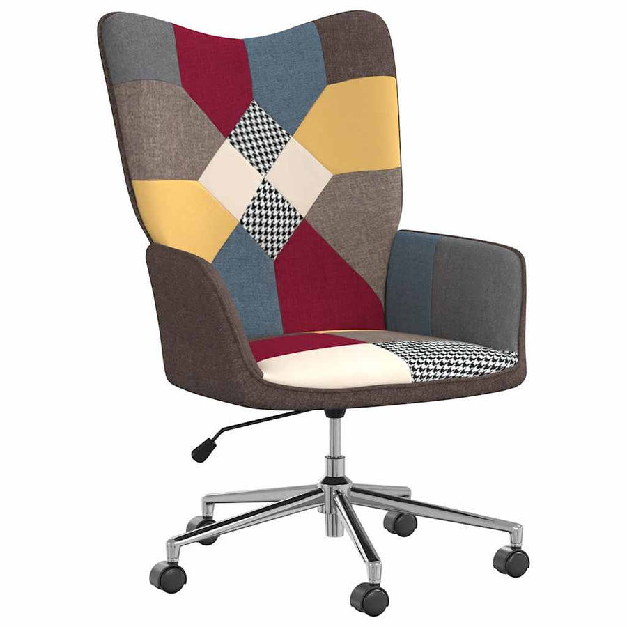 Relaxstoel patchwork stof