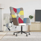 Relaxstoel patchwork stof multikleur