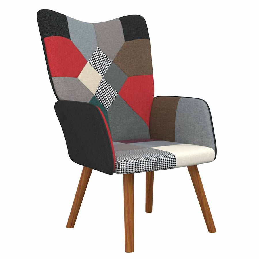 Relaxstoel patchwork stof