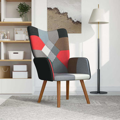 Relaxstoel patchwork stof