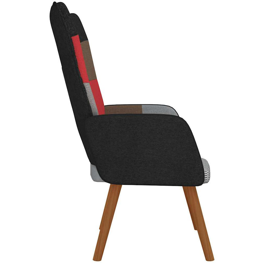 Relaxstoel patchwork stof