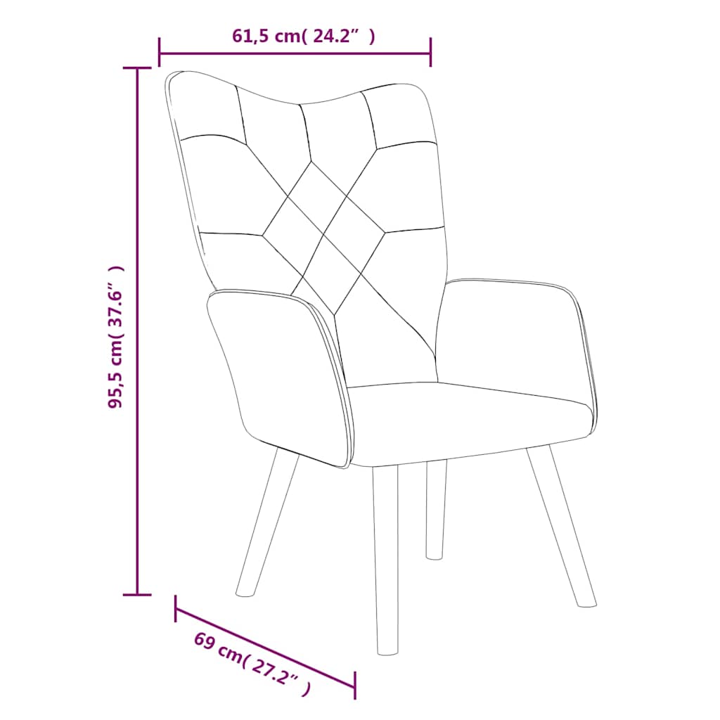 Relaxstoel patchwork stof