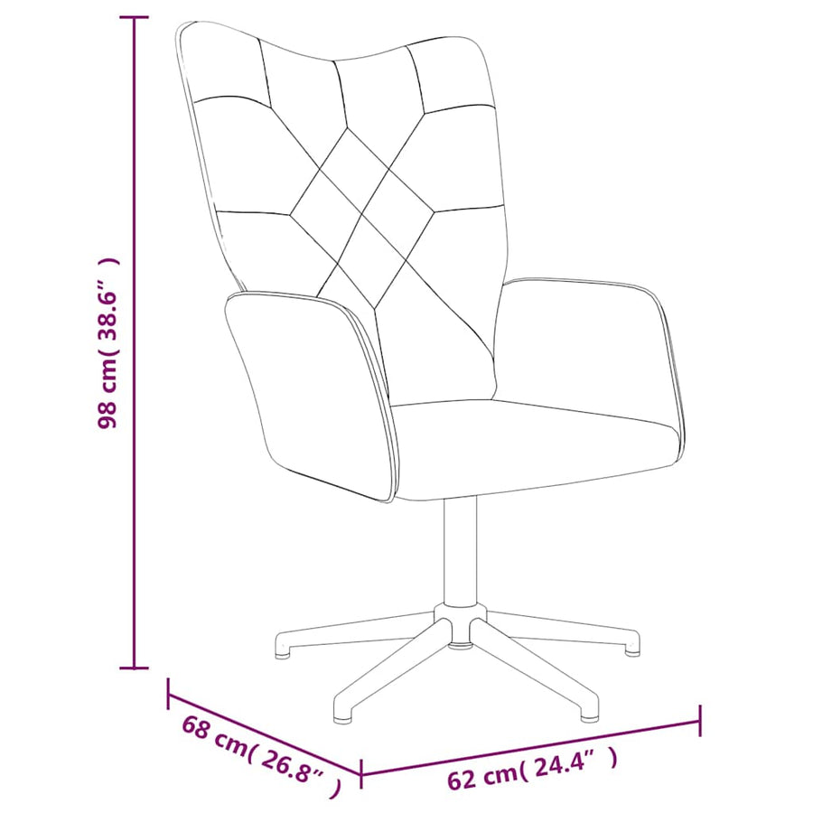Relaxstoel met voetenbank patchwork stof