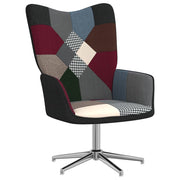 Relaxstoel patchwork stof 62x68x98 cm