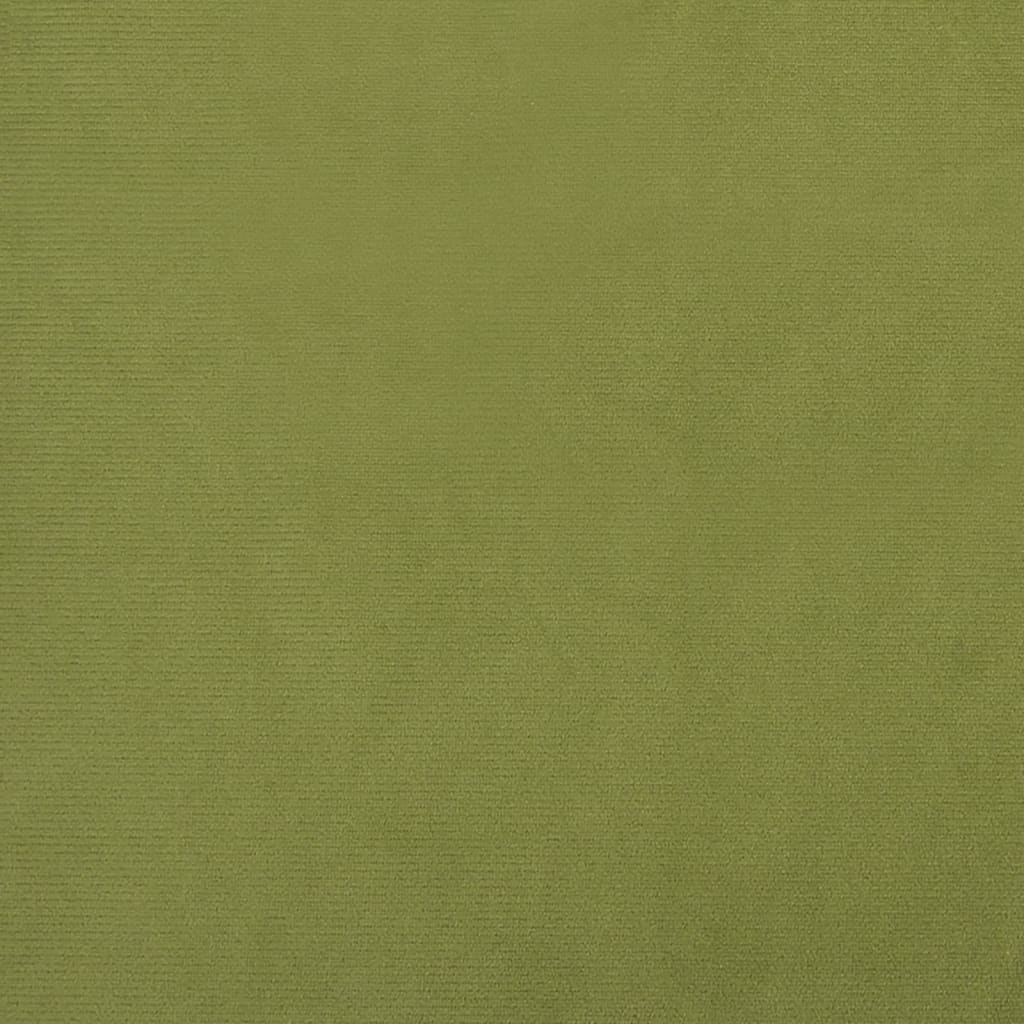 Schommelstoel Met Massief Rubberwood Poten Fluweel Lichtgroen Zonder voetensteun