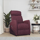 Sta-op-stoel paars stof 65x97x104.5 cm