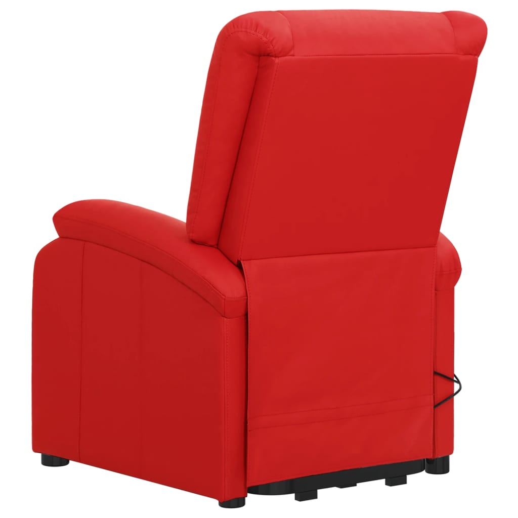 Sta-op-massagestoel kunstleer rood